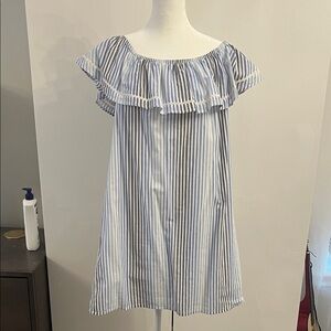 Tommy Bahama Blue and White Striped dress